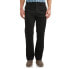 Фото #1 товара George Flat Front Wrinkle Resistant Pants Men 34x34 Black Cotton Pull-On Pockets