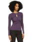 ფოტო #3 პროდუქტის MICHAEL Women's Chain-Neck Keyhole Top