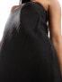 & Other Stories strapless maxi column dress in black