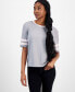 ფოტო #1 პროდუქტის Juniors' Super Soft Varsity Tee