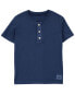 Baby Short-Sleeve Henley Tee 24M