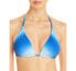 Aqua Swim 285731 Ombre Triangle Bikini Top Swimwear, Size Small
