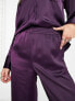 Фото #3 товара JJXX Kira satin dad trousers co-ord in dark purple
