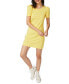 Фото #1 товара Women's Short Sleeve Thin Classic Stripe Knit Dress
