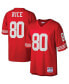 Фото #1 товара Men's Jerry Rice Scarlet San Francisco 49ers Big and Tall 1990 Retired Player Replica Jersey
