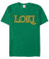 Marvel Men's Comic Collection Classic Loki Logo Short Sleeve T-Shirt Зеленый, S - фото #2