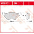 TRW Performance Street & Road Tracks Yamaha FJR 1300 01 Sintered Rear Brake Pads - фото #2