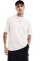 ASOS DESIGN oversized t-shirt in off white with Kyoto city back print Бежевый, M - Chest 40 - фото #3