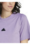 Mor Kadın Yuvarlak Yaka T-Shirt IP1553 W