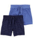 Baby 2-Pack Pull-On Shorts 6M