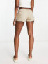 Фото #4 товара New Look parachute cargo shorts in stone