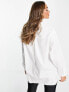 ASOS DESIGN super oversized relaxed cotton dad shirt in white