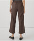 Cotton Classic Woven Twill Drawstring Crop Pant