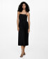 ფოტო #1 პროდუქტის Women's Bow Detail Pleated Dress