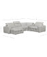 Фото #11 товара CLOSEOUT! Haigan 5-Pc. Leather Chaise Sectional Sofa with 1 Power Recliner, Created for Macy's