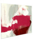 Фото #4 товара Magenta Abstract 2 Frameless Free Floating Tempered Glass Panel Graphic Abstract Wall Art, 48" x 32" x 0.2"