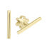 Minimalist gold earrings Bars 231 001 00672 0000000