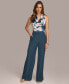 ფოტო #5 პროდუქტის Women's Pleated Wide-Leg Pants