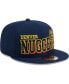 Фото #3 товара Men's Navy Denver Nuggets Gameday 59fifty Snapback Hat