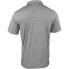 Фото #2 товара SHOEBACCA Solid Heather Short Sleeve Polo Shirt Mens Grey Casual P2003-STG-SB