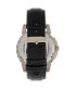 ფოტო #2 პროდუქტის Philippe Automatic White Dial, Genuine Black Leather Watch 41mm