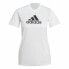 Фото #1 товара Футболка с коротким рукавом женская Adidas Primeblue D2M Logo Sport Белый