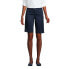 Women's School Uniform Plain Front Blend Chino Shorts