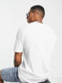 Selected Homme oversized heavyweight t-shirt in white