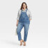 Фото #1 товара Women's Plus Size Overalls - Ava & Viv Blue 22W