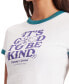 ფოტო #3 პროდუქტის Women's Slim Cropped Graphic T-Shirt