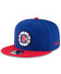 Фото #1 товара Men's Royal, Red LA Clippers 2-Tone 9FIFTY Adjustable Snapback Hat