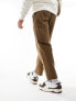 Фото #5 товара Farah hawtin corduroy tapered cropped trousers in brown