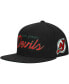 Mitchell Ness Men's Black New Jersey Devils Core Team Script 2.0 Snapback Hat - фото #1