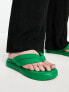 Фото #3 товара Urban Revivo flatform toe post sandal in green