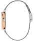 Women's T-Bar Silver-Tone Stainless Steel Mesh Bracelet Watch 32mm