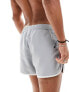 ASOS DESIGN runner swim shorts in short length in grey