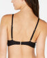 Фото #2 товара Calvin Klein Women's Pleated Underwire Bikini Top Swimwear Black size S 306460