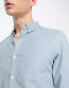 Фото #3 товара ASOS DESIGN slim fit oxford shirt in dusty blue