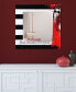 Fashion Square Beveled Wall Mirror on Free Floating Reverse Printed Tempered Art Glass, 36" x 36" x 0.4"