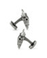 Men's Antique-like Stainless Steel Carved Cow's Skull Cufflinks