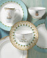 British Colonial Tradewind Dinner Plates, Set of 4