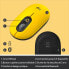 Фото #6 товара Logitech POP Mouse Kabellose Maus mit anpassbaren Emojis, Bluetooth, USB, Multi-Device Gelb