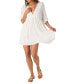 ფოტო #9 პროდუქტის Juniors' Rosemary Dolman-Sleeve Mini Dress