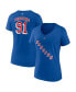 ფოტო #2 პროდუქტის Women's Vladimir Tarasenko Royal New York Rangers Authentic Stack Name and Number V-Neck T-shirt