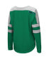 Фото #2 товара Women's Green Notre Dame Fighting Irish Trey Dolman Long Sleeve T-shirt