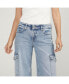 ფოტო #7 პროდუქტის Suki Mid Rise Wide Leg Jeans