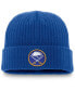 ფოტო #1 პროდუქტის Men's Royal Buffalo Sabres Core Primary Logo Cuffed Knit Hat