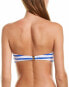 Фото #2 товара Tommy Bahama 262018 Women's Beach Glass Blue Bikini Top Swimwear Size M