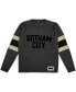 ფოტო #4 პროდუქტის Men's Gray Batman Gotham City Varsity Sweater