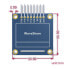Two-color graphical OLED display 0.96 '' (A) 128x64px SPI/I2C - angled connectors - Waveshare 9085